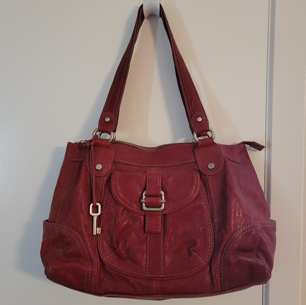 Fossil Leather Handbag